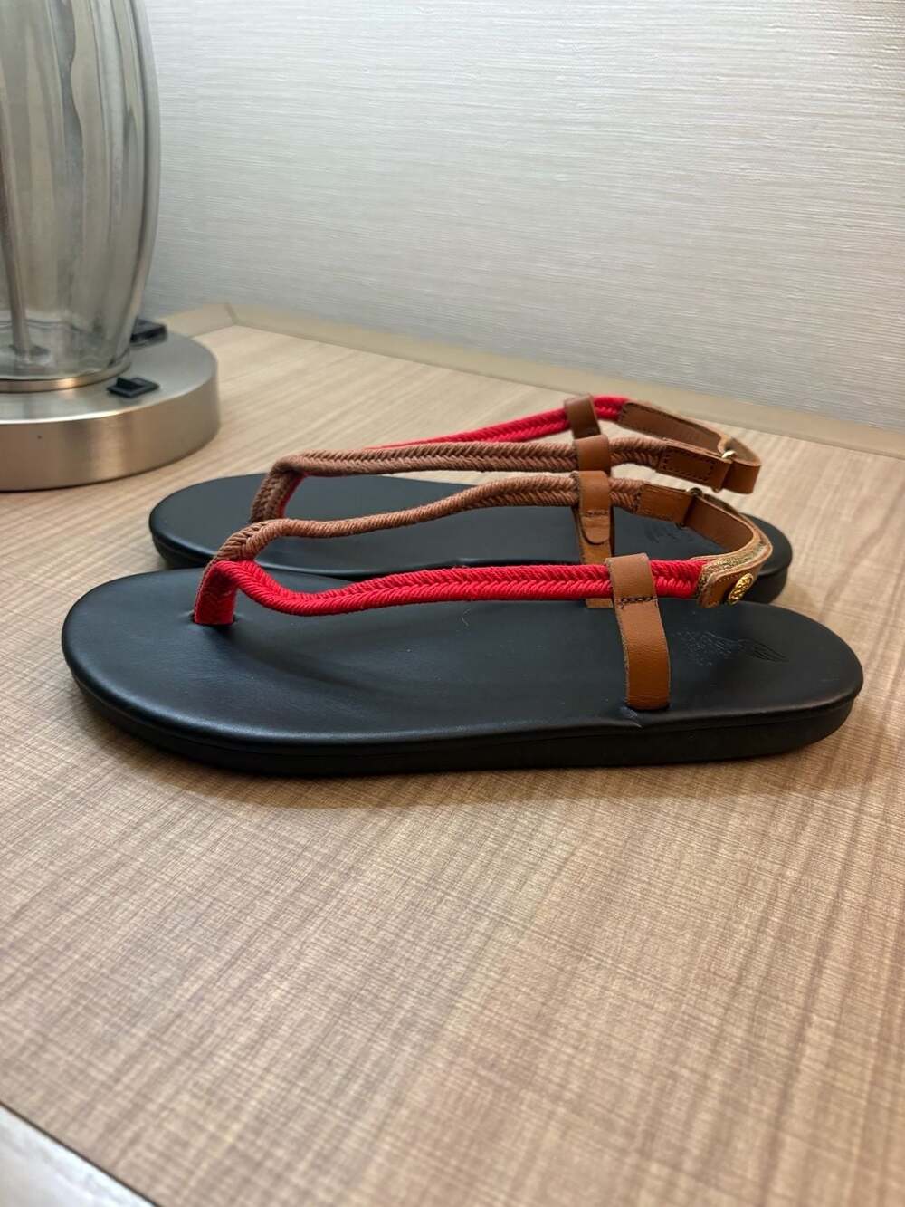 Ancient Greek Sandals Zoi Leather-Trimmed Braided Cord Sandals - Picture 5 of 10